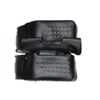 PVC Motorcycle Saddlebag With Studs — alternate view 3, Hasbro Leather