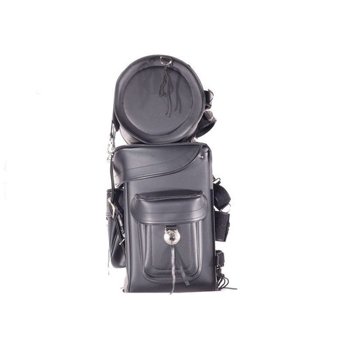 Plain Big Sissy Bar Bag — alternate view 3, Hasbro Leather