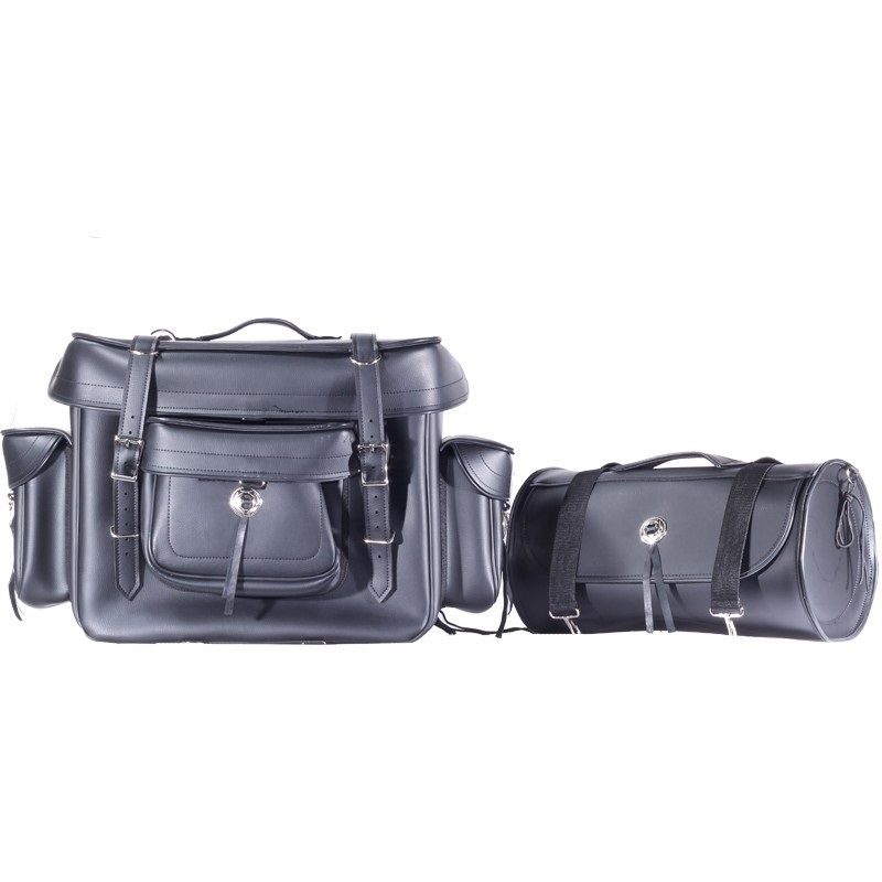 Plain Big Sissy Bar Bag — alternate view 2, Hasbro Leather