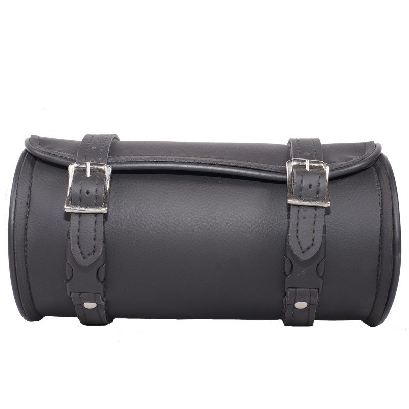 10-Inch Plain PVC Motorcycle Tool Bag With Double Roller Buckle Straps — alternate view 5, Hasbro Leather