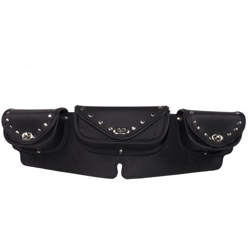 Windshield Bag With Chrome Studs — Bags, Hasbro Leather