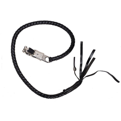 Black Get Back Motorcycle Whip — Hasbro Leather
