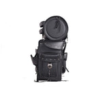 Big Studded Motorcycle Sissy Bar Bag — Large Touring Storage — alternate view 2, Hasbro Leather