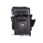 Big Studded Motorcycle Sissy Bar Bag — Large Touring Storage — alternate view 6, Hasbro Leather