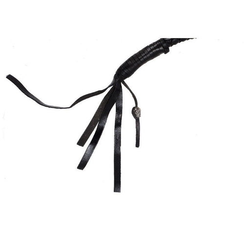 Black Get Back Motorcycle Whip — alternate view 2, Hasbro Leather