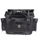 Big Studded Motorcycle Sissy Bar Bag — Large Touring Storage — alternate view 5, Hasbro Leather