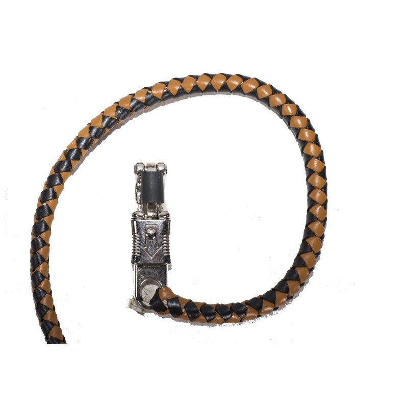 Black & Brown Get Back Whip For Motorcycles — alternate view 3, Hasbro Leather