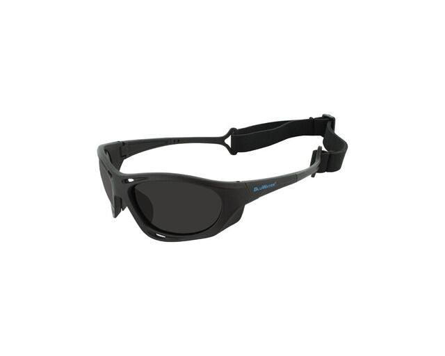 BluWater Polarized Hydro Black / Super Dark eyewear from Hasbro Leather