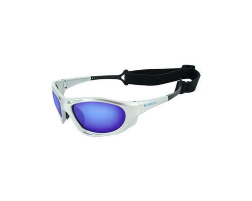 BluWater Polarized Hydro Silver / G-Tech Blue eyewear from Hasbro Leather