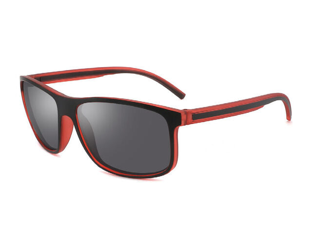 AlterImage Pontoon Red / Grey Lens eyewear from Hasbro Leather