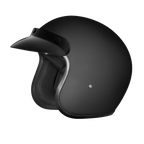 Daytona Cruiser – Dull Black; DOT Approved — Motorcycle Helmets, Hasbro Leather