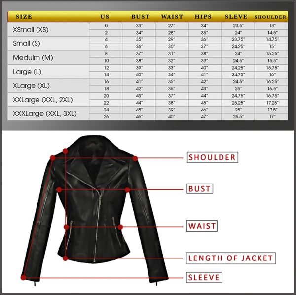 Size Chart – Top Quality Bikers Leather Products & Accessories