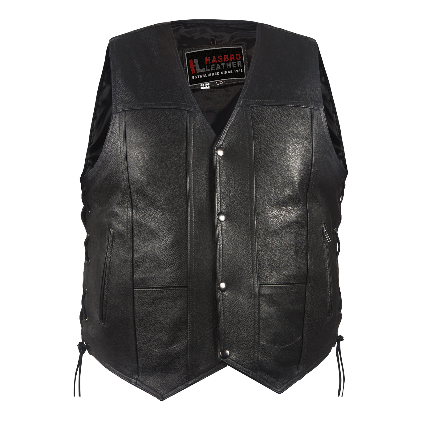 Mens Plain Leather Vest With Gun Pocket – Top Quality Bikers Leather ...