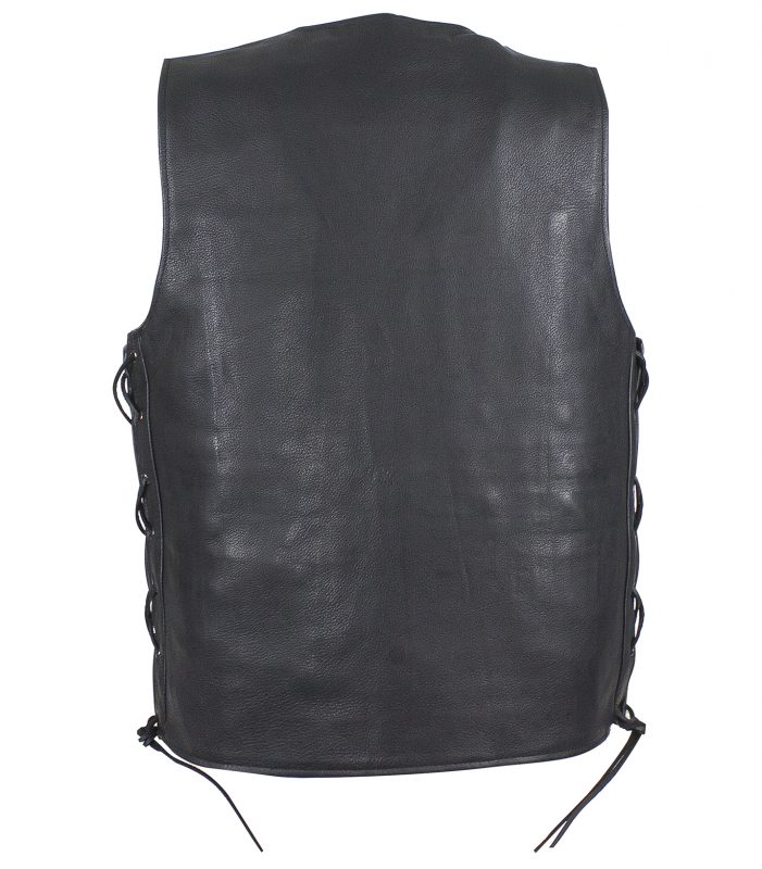 Mens Leather Vest With Concealed Gun Pockets – Hasbro Leather | Top ...