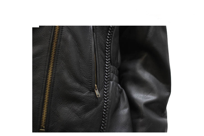 Women’s Leather Jacket With Snap Down Collar – Hasbro Leather | Top ...